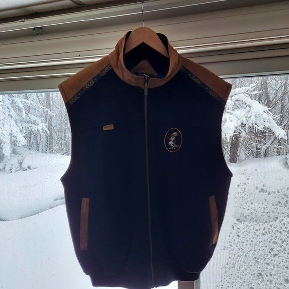 Suncruz polartec Other - Rare Crumpin-Fox Club Bernardston MA. Men's Black Full Zip Fleece Vest XL /TG